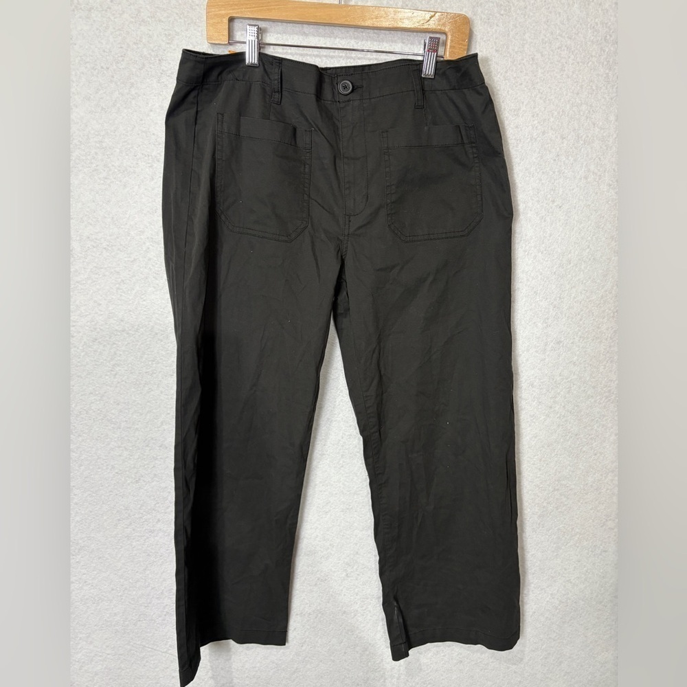 Sanctuary Juliet Crop Black Twill Pant Size 12